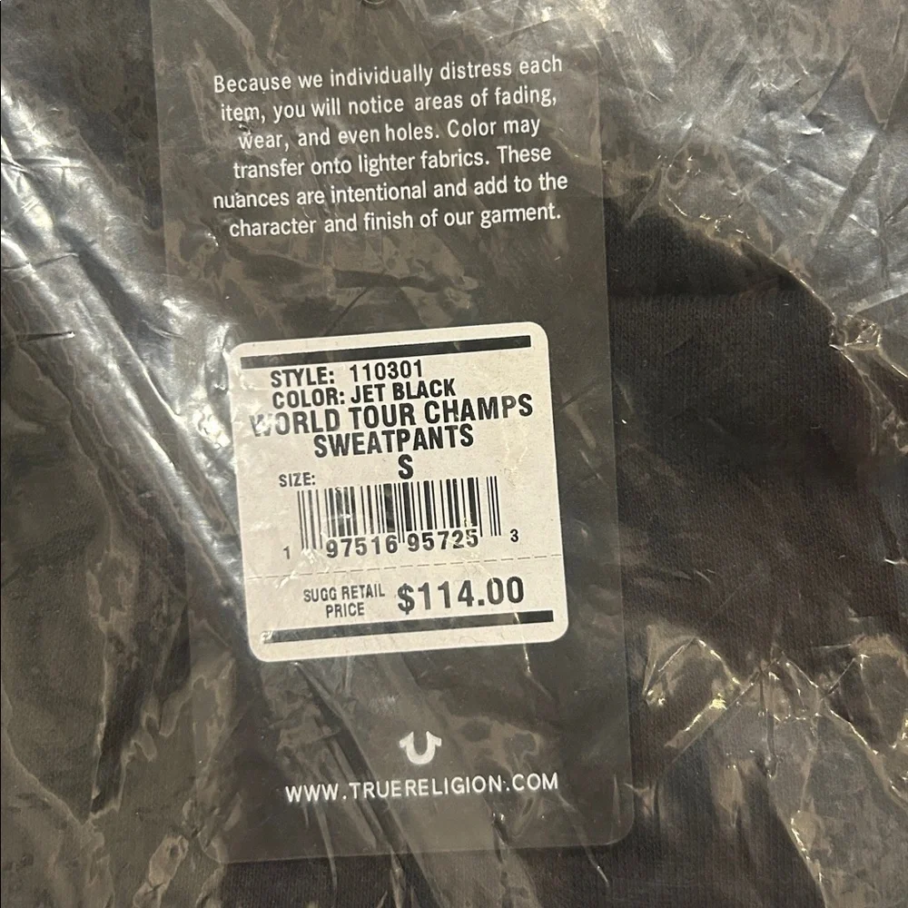 True Religion World Tour Champions Sweatpant Black S